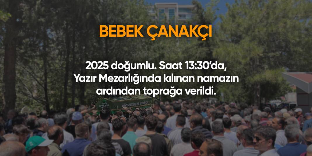 Konya'da bugün vefat edenler | 13 Ekim 2025 3